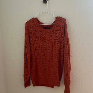 Amazon Women's Sweater in Rust Orange